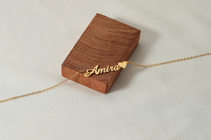 Collier Prénom avec Cœur
