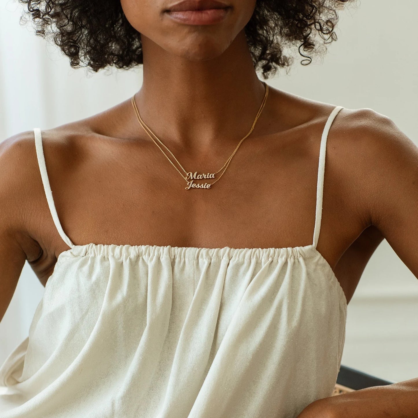 Collier Prénom avec Strass