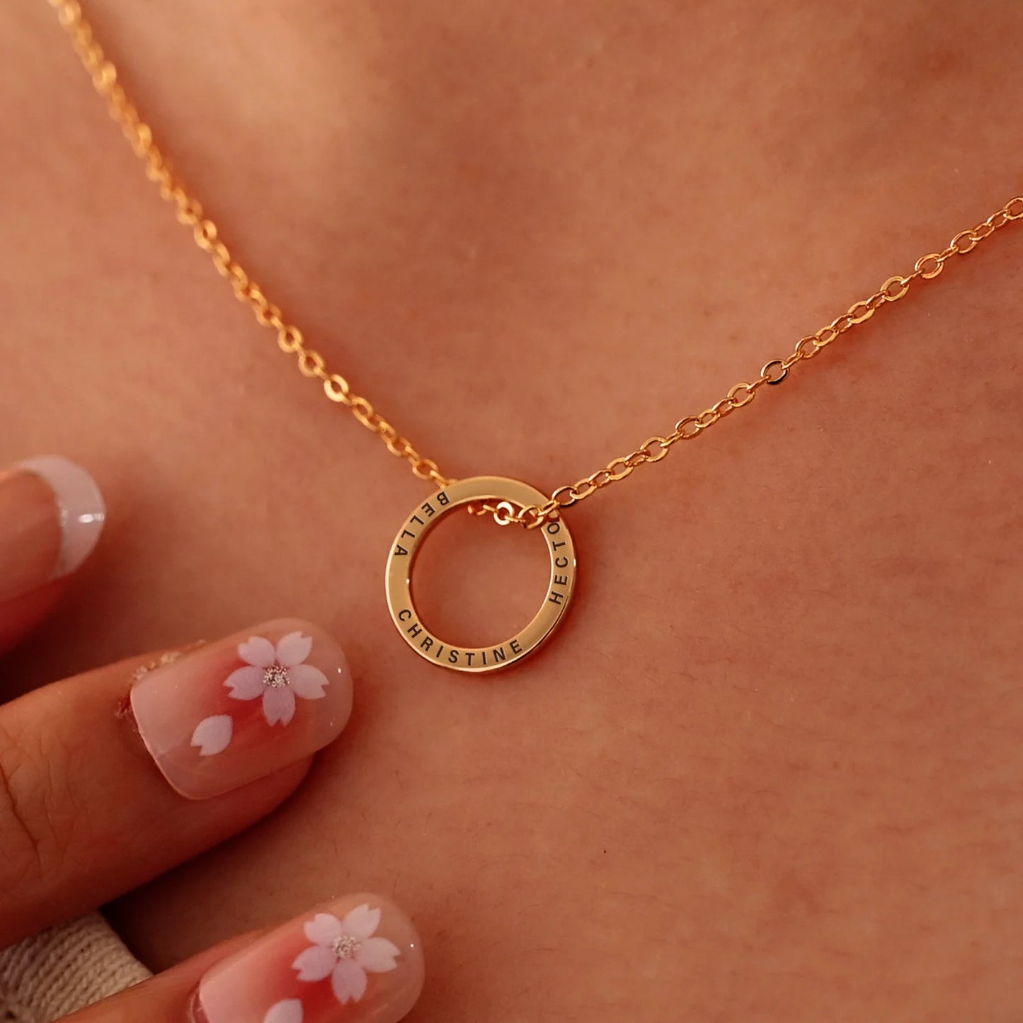 Collier Cercle Gravé