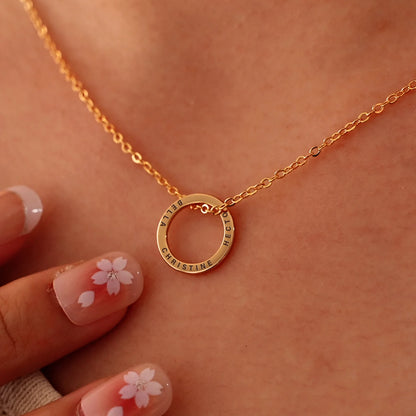 Collier Cercle Gravé