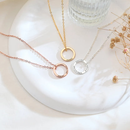 Collier Cercle Gravé