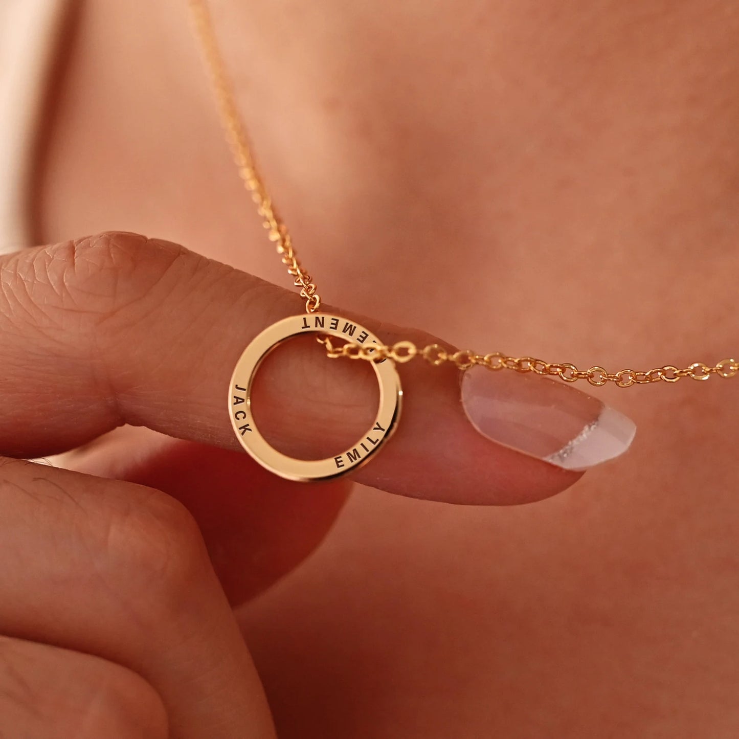 Collier Cercle Gravé