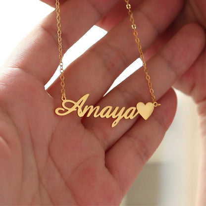 Collier Prénom avec Cœur