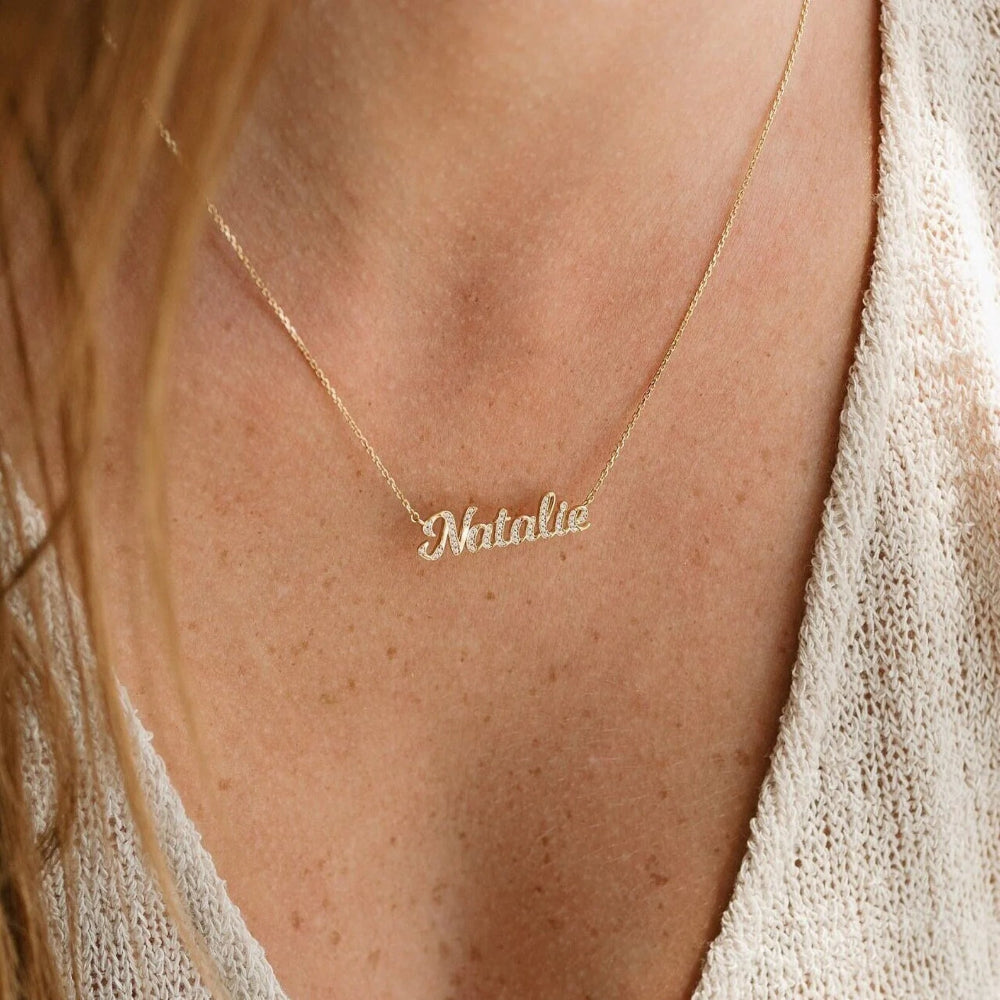 Collier Prénom avec Strass