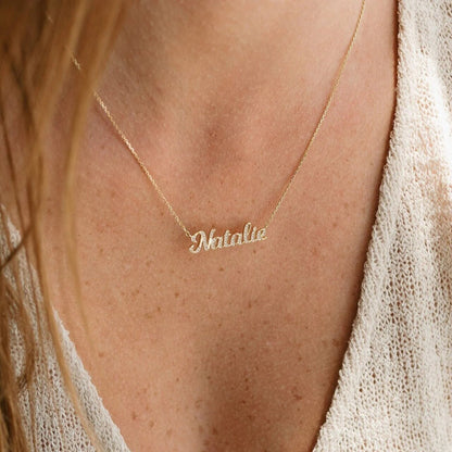 Collier Prénom avec Strass